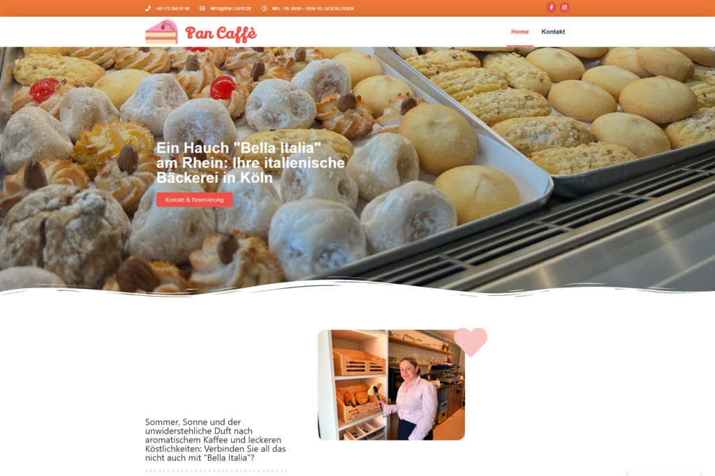Pan Caffé - Restaurant Website